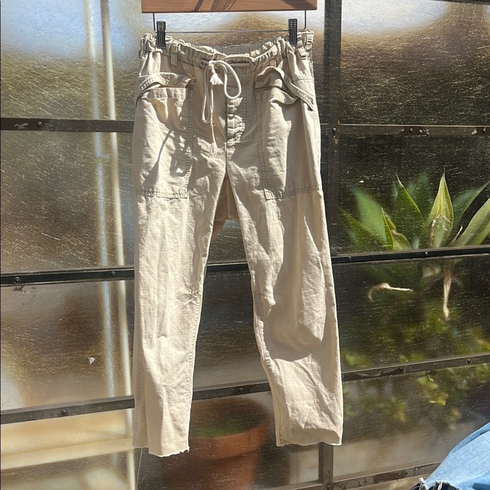 Free People Cream Women’s Cargo Pants